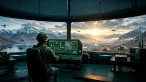 Unmanned systems connected and tracked through command centre.